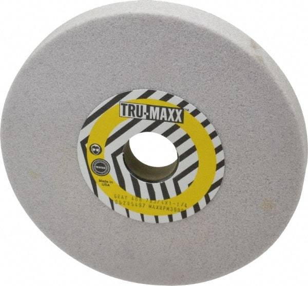 Tru-Maxx - 7" Diam x 1-1/4" Hole x 3/4" Thick, H Hardness, 46 Grit Surface Grinding Wheel - Aluminum Oxide, Type 1, Coarse Grade, 3,600 Max RPM, Vitrified Bond, No Recess - Exact Tool & Supply