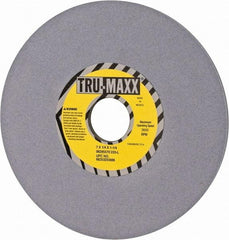 Tru-Maxx - 7" Diam x 1-1/4" Hole x 1/4" Thick, L Hardness, 220 Grit Surface Grinding Wheel - Aluminum Oxide, Type 1, Very Fine Grade, 3,600 Max RPM, Vitrified Bond, No Recess - Exact Tool & Supply