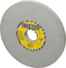 Tru-Maxx - 7" Diam x 1-1/4" Hole x 1/2" Thick, J Hardness, 100 Grit Surface Grinding Wheel - Aluminum Oxide, Type 1, Fine Grade, 3,600 Max RPM, Vitrified Bond, No Recess - Exact Tool & Supply
