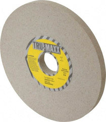 Tru-Maxx - 7" Diam x 1-1/4" Hole x 1/2" Thick, J Hardness, 120 Grit Surface Grinding Wheel - Aluminum Oxide, Type 1, Fine Grade, 3,600 Max RPM, Vitrified Bond, No Recess - Exact Tool & Supply