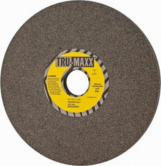 Tru-Maxx - 8" Diam x 1-1/4" Hole x 1/2" Thick, J Hardness, 60 Grit Surface Grinding Wheel - Aluminum Oxide, Type 1, Medium Grade, 3,600 Max RPM, Vitrified Bond, No Recess - Exact Tool & Supply