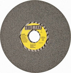 Tru-Maxx - 8" Diam x 1-1/4" Hole x 1/4" Thick, J Hardness, 60 Grit Surface Grinding Wheel - Aluminum Oxide, Type 1, Medium Grade, 3,600 Max RPM, Vitrified Bond, No Recess - Exact Tool & Supply