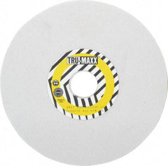 Tru-Maxx - 8" Diam x 1-1/4" Hole x 1/4" Thick, K Hardness, 80 Grit Surface Grinding Wheel - Aluminum Oxide, Type 1, Medium Grade, 3,600 Max RPM, Vitrified Bond, No Recess - Exact Tool & Supply