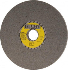 Tru-Maxx - 8" Diam x 1-1/4" Hole x 1/2" Thick, H Hardness, 80 Grit Surface Grinding Wheel - Aluminum Oxide, Type 1, Medium Grade, 3,600 Max RPM, Vitrified Bond, No Recess - Exact Tool & Supply