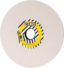 Tru-Maxx - 8" Diam x 1-1/4" Hole x 1/2" Thick, J Hardness, 80 Grit Surface Grinding Wheel - Aluminum Oxide, Type 1, Medium Grade, 3,600 Max RPM, Vitrified Bond, No Recess - Exact Tool & Supply