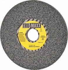 Tru-Maxx - 7" Diam x 1-1/4" Hole x 1/2" Thick, G Hardness, 46 Grit Surface Grinding Wheel - Aluminum Oxide, Type 1, Coarse Grade, 3,600 Max RPM, Vitrified Bond, No Recess - Exact Tool & Supply