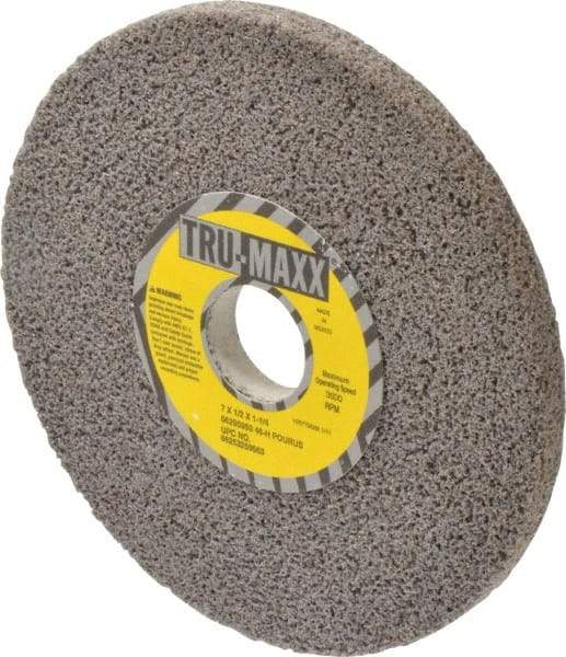 Tru-Maxx - 7" Diam x 1-1/4" Hole x 1/2" Thick, H Hardness, 46 Grit Surface Grinding Wheel - Aluminum Oxide, Type 1, Coarse Grade, 3,600 Max RPM, Vitrified Bond, No Recess - Exact Tool & Supply