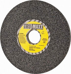 Tru-Maxx - 7" Diam x 1-1/4" Hole x 1/2" Thick, F Hardness, 46 Grit Surface Grinding Wheel - Aluminum Oxide, Type 1, Coarse Grade, 3,600 Max RPM, Vitrified Bond, No Recess - Exact Tool & Supply