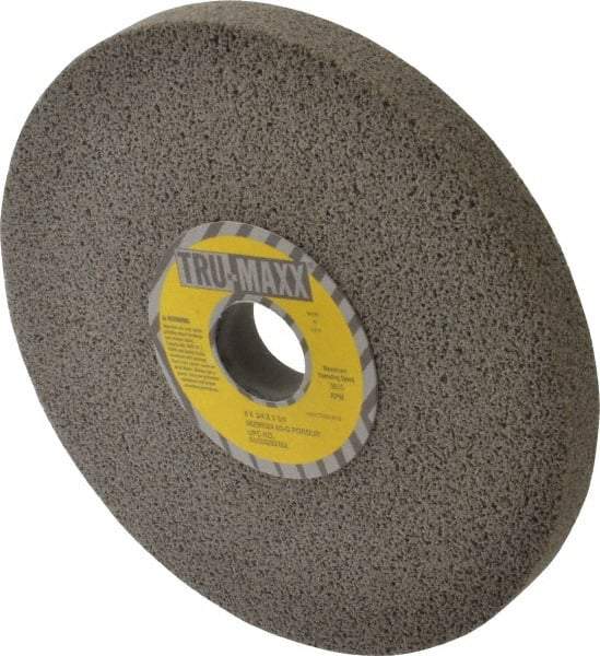 Tru-Maxx - 8" Diam x 1-1/4" Hole x 3/4" Thick, G Hardness, 60 Grit Surface Grinding Wheel - Aluminum Oxide, Type 1, Medium Grade, 3,600 Max RPM, Vitrified Bond, No Recess - Exact Tool & Supply