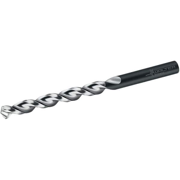 Walter-Titex - 5.7mm 130° High Speed Steel Jobber Drill - Oxide Finish, Right Hand Cut, Parabolic Flute, Straight Shank, 93mm OAL, UFL Point - Exact Tool & Supply
