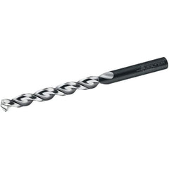 Walter-Titex - 5.7mm 130° High Speed Steel Jobber Drill - Oxide Finish, Right Hand Cut, Parabolic Flute, Straight Shank, 93mm OAL, UFL Point - Exact Tool & Supply