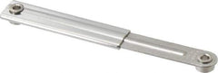 Sugatsune - 4-13/32" OAL x 39/64" Wide, 13.2 Lb Capacity, Ultra Mini Lid Stay - Only One Stay per Lid Required, 5/32" Mounting Hole Diam, 90° Max Opening, Polished 304 & 303 Stainless Steel & Polyacetal - Exact Tool & Supply
