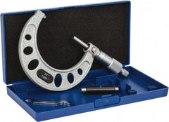 Value Collection - 2 to 3" Range, 0.0001" Graduation, Mechanical Outside Micrometer - Ratchet Stop Thimble, Accurate to 0.0001" - Exact Tool & Supply