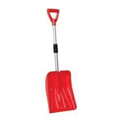 Value Collection - 10-1/2 Inch Wide Blade x 13 Inch High Blade Snow Shovel - 24 Inch Long Metal Shaft Handle with Poly D-Grip - Exact Tool & Supply
