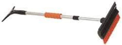Value Collection - 48" Long, Telescoping Snowbroom & Ice Scraper - 9" Telescoping, Plastic & Metal - Exact Tool & Supply