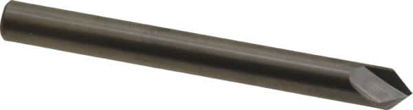 Made in USA - 1/4" Body Diam, 90°, 2-1/2" OAL, Solid Carbide Spotting Drill - Exact Tool & Supply