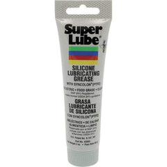 Synco Chemical - 3 oz Tube Silicone General Purpose Grease - Translucent White, Food Grade, 500°F Max Temp, NLGIG 2, - Exact Tool & Supply