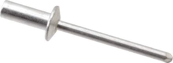 RivetKing - Size 64 Dome Head Aluminum Closed End Sealing Blind Rivet - Aluminum Mandrel, 0.188" to 1/4" Grip, 3/8" Head Diam, 0.192" to 0.196" Hole Diam, 0.531" Length Under Head, 3/16" Body Diam - Exact Tool & Supply