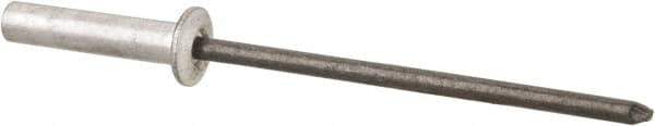 RivetKing - Size 46 Dome Head Aluminum Closed End Sealing Blind Rivet - Steel Mandrel, 0.313" to 3/8" Grip, 1/4" Head Diam, 0.129" to 0.133" Hole Diam, 0.61" Length Under Head, 1/8" Body Diam - Exact Tool & Supply