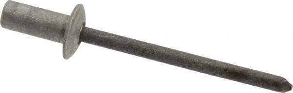 RivetKing - Size 64 Dome Head Aluminum Closed End Sealing Blind Rivet - Steel Mandrel, 0.188" to 1/4" Grip, 3/8" Head Diam, 0.192" to 0.196" Hole Diam, 0.531" Length Under Head, 3/16" Body Diam - Exact Tool & Supply
