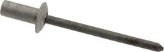 RivetKing - Size 64 Dome Head Aluminum Closed End Sealing Blind Rivet - Steel Mandrel, 0.188" to 1/4" Grip, 3/8" Head Diam, 0.192" to 0.196" Hole Diam, 0.531" Length Under Head, 3/16" Body Diam - Exact Tool & Supply