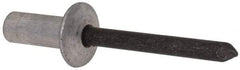 RivetKing - Size 86 Dome Head Aluminum Closed End Sealing Blind Rivet - Steel Mandrel, 1/8" to 1/4" Grip, 1/2" Head Diam, 0.257" to 0.261" Hole Diam, 0.695" Length Under Head, 1/4" Body Diam - Exact Tool & Supply