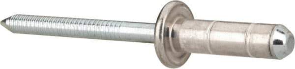 RivetKing - Size 86-88 Dome Head Aluminum Multi Grip Blind Rivet - Steel Mandrel, 1/4" to 3/4" Grip, 0.511" Head Diam, 0.257" to 0.261" Hole Diam, 0.708" Length Under Head, 1/4" Body Diam - Exact Tool & Supply