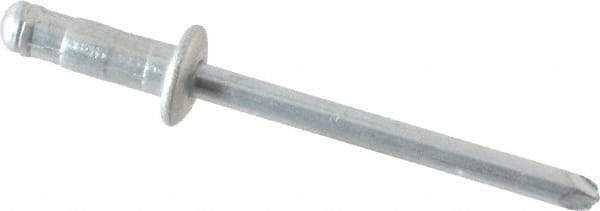 RivetKing - Size 52-53 Dome Head Steel Multi Grip Blind Rivet - Steel Mandrel, 0.056" to 0.196" Grip, 0.312" Head Diam, 0.192" to 0.196" Hole Diam, 0.437" Length Under Head, 5/32" Body Diam - Exact Tool & Supply