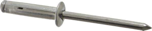 RivetKing - Size 0625 Dome Head Aluminum Tri Folding Blind Rivet - Aluminum Mandrel, 0.04" to 0.354" Grip, 0.386" Head Diam, 0.196" to 0.209" Hole Diam, 0.906" Length Under Head, 3/16" Body Diam - Exact Tool & Supply