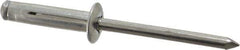 RivetKing - Size 0625 Dome Head Aluminum Tri Folding Blind Rivet - Aluminum Mandrel, 0.04" to 0.354" Grip, 0.386" Head Diam, 0.196" to 0.209" Hole Diam, 0.906" Length Under Head, 3/16" Body Diam - Exact Tool & Supply