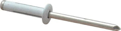 RivetKing - Size 0625 Dome Head Aluminum Tri Folding Blind Rivet - Aluminum Mandrel, 0.04" to 0.354" Grip, 0.386" Head Diam, 0.196" to 0.209" Hole Diam, 0.906" Length Under Head, 3/16" Body Diam - Exact Tool & Supply