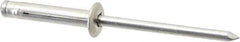 RivetKing - Size 0630 Dome Head Aluminum Tri Folding Blind Rivet - Aluminum Mandrel, 0.157" to 0.472" Grip, 0.386" Head Diam, 0.196" to 0.209" Hole Diam, 1.07" Length Under Head, 3/16" Body Diam - Exact Tool & Supply