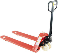Vestil - 5,500 Lb Capacity, 7-3/4" Lift Economy Pallet Truck - 2-7/8" Min Lift Height, 48" Fork Length x 27" Fork Width, 27" Overall Width - Exact Tool & Supply