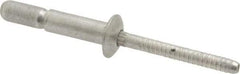 RivetKing - Size 67 Dome Head Aluminum Structural with Locking Stem Blind Rivet - Aluminum Mandrel, 0.214" to 0.437" Grip, 0.385" Head Diam, 0.191" to 0.201" Hole Diam, 0.572" Length Under Head, 3/16" Body Diam - Exact Tool & Supply