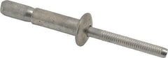 RivetKing - Size 810 Dome Head Aluminum Structural with Locking Stem Blind Rivet - Aluminum Mandrel, 0.35" to 5/8" Grip, 0.525" Head Diam, 0.261" to 0.272" Hole Diam, 0.81" Length Under Head, 1/4" Body Diam - Exact Tool & Supply