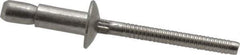 RivetKing - Size 64 Dome Head Stainless Steel Structural with Locking Stem Blind Rivet - Stainless Steel Mandrel, 0.062" to 0.27" Grip, 0.385" Head Diam, 0.194" to 0.204" Hole Diam, 0.415" Length Under Head, 3/16" Body Diam - Exact Tool & Supply