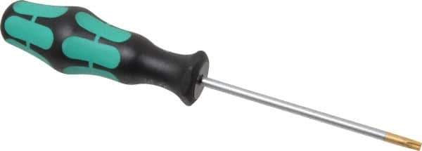 Wera - T20 Torx Driver - 3-15/16" Blade Length, 7-25/32" OAL, Ergonomic Handle - Exact Tool & Supply