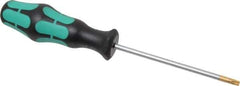 Wera - T20 Torx Driver - 3-15/16" Blade Length, 7-25/32" OAL, Ergonomic Handle - Exact Tool & Supply