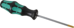Wera - T25 Torx Driver - 3-15/16" Blade Length, 8-5/64" OAL, Ergonomic Handle - Exact Tool & Supply