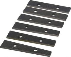 Value Collection - 0.5 to 5° Angle, 3-1/2 Inch Long, Angle Block Set - 5/32 Inch Thick, 55-60 Rc Hardness, 6 Pieces - Exact Tool & Supply