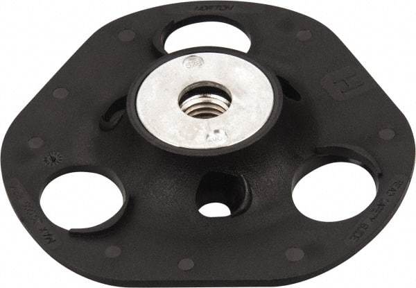 Norton - 5" Diam Locking Nut Disc Backing Pad - Medium Density, 13,000 RPM, Speed-Lok Compatible - Exact Tool & Supply