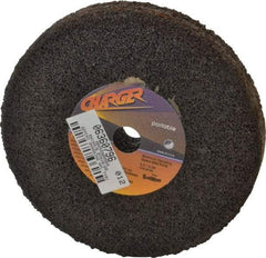 Norton - 6" Diam x 5/8" Hole x 1" Thick, Q Hardness, 16 Grit Surface Grinding Wheel - Aluminum Oxide, Type 1, Very Coarse Grade, 8,000 Max RPM, No Recess - Exact Tool & Supply