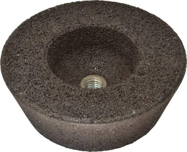 Norton - 6" Diam, 2" Overall Thickness, 16 Grit, Type 11 Tool & Cutter Grinding Wheel - Very Coarse Grade, Zirconia Alumina/Silicon Carbide Blend, Q Hardness, 6,000 RPM - Exact Tool & Supply