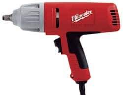Milwaukee Tool - 1/2 Inch Drive, 300 Ft./Lbs. Torque, Pistol Grip Handle, 1,800 RPM, Impact Wrench - 7 Amps, 120 Volts - Exact Tool & Supply