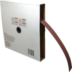 3M - 1-1/2" x 50 Yd 60 Grit Aluminum Oxide Cloth Roll - Medium Grade, X Weighted Backing - Exact Tool & Supply