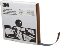 3M - 1" x 50 Yd 180 Grit Aluminum Oxide Cloth Roll - Very Fine Grade, J Weighted Backing - Exact Tool & Supply