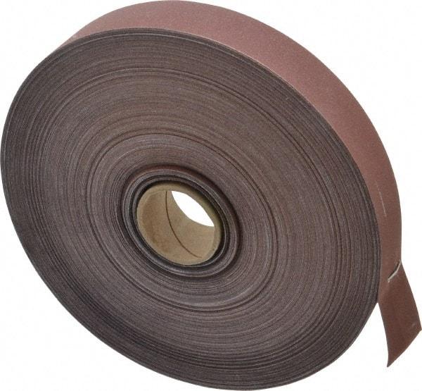 3M - 1" x 50 Yd 320 Grit Aluminum Oxide Cloth Roll - Extra Fine Grade, J Weighted Backing - Exact Tool & Supply