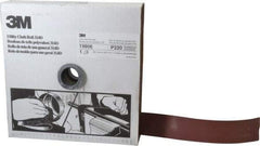 3M - 1-1/2" x 50 Yd 220 Grit Aluminum Oxide Cloth Roll - Very Fine Grade, J Weighted Backing - Exact Tool & Supply