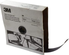 3M - 1-1/2" x 50 Yd 280 Grit Aluminum Oxide Cloth Roll - Extra Fine Grade, J Weighted Backing - Exact Tool & Supply