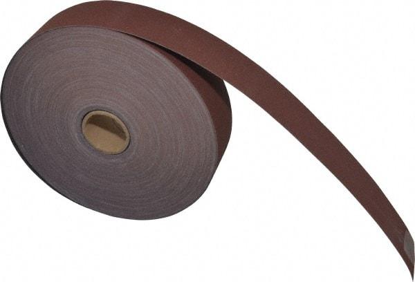 3M - 1-1/2" x 50 Yd 320 Grit Aluminum Oxide Cloth Roll - Extra Fine Grade, J Weighted Backing - Exact Tool & Supply